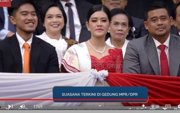 Viral! Keluarga Jokowi Disoraki Saat Pelantikan Prabowo-Gibran