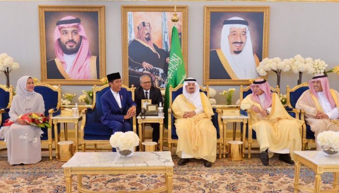 Presiden Joko Widodo saat berkunjung ke Arab Saudi