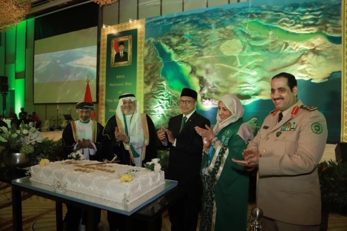 Menag saat hadir di perayaan Hari Nasional Kerajaan Arab Saudi ke 89 (Foto: Istimewa)